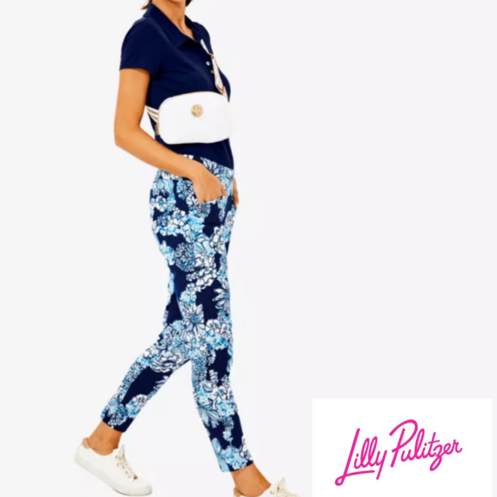 Lilly Pulitzer Women's Blue Floral Pants